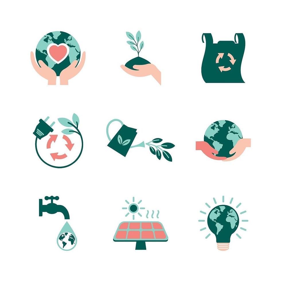 Earth Day Icons Collection vector