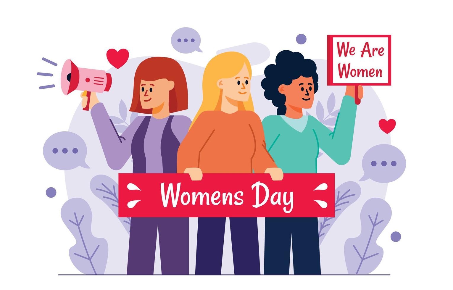 International Womens Day Concept vector