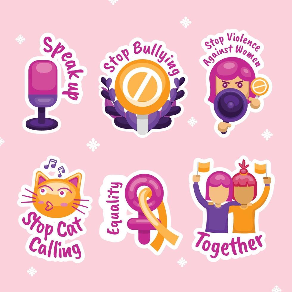 Women's Day Sticker vector
