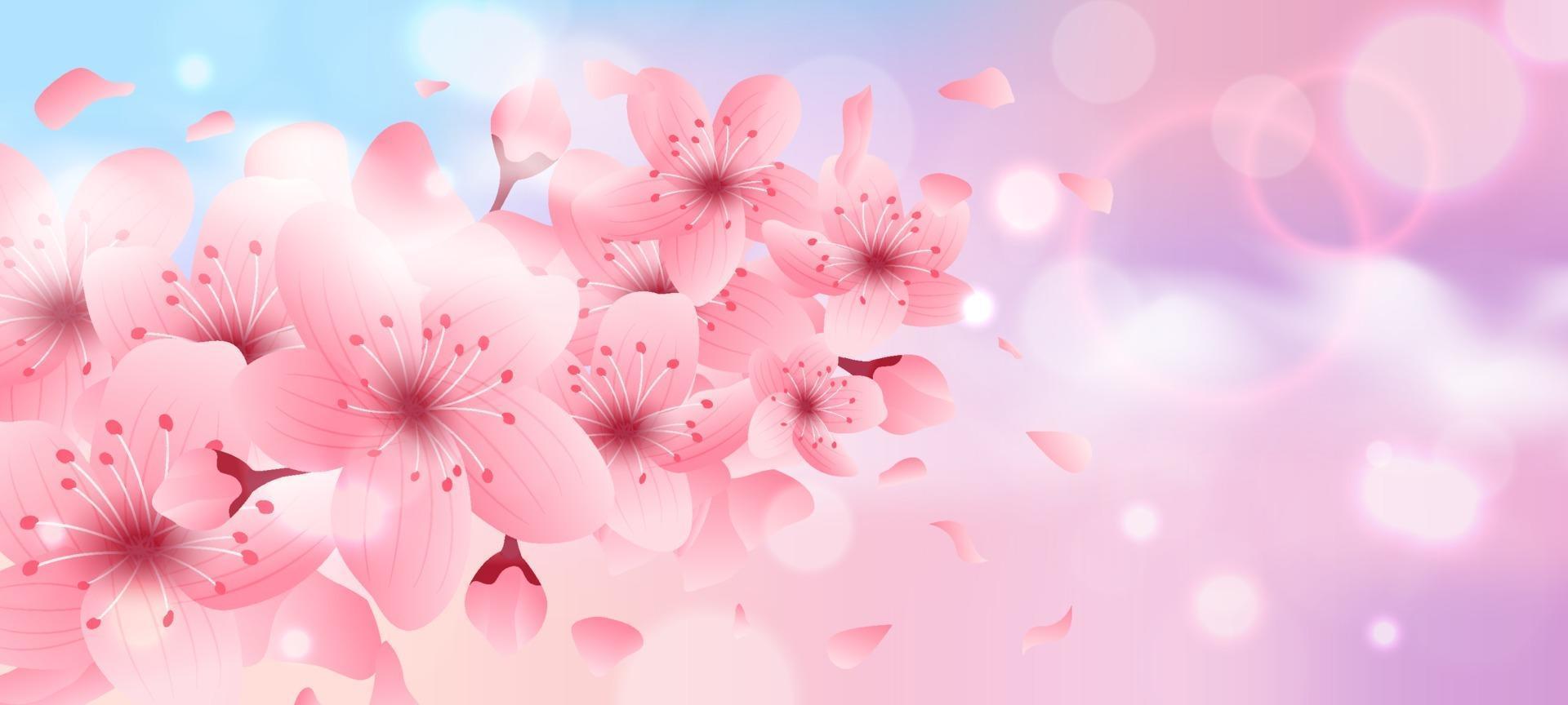 Cherry Blossom Background 2058398 Vector Art at Vecteezy