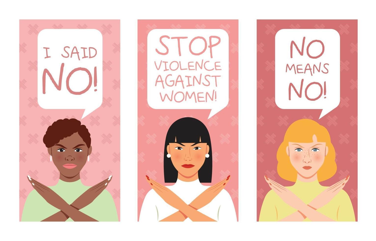 Women's Day Awareness Banner vector