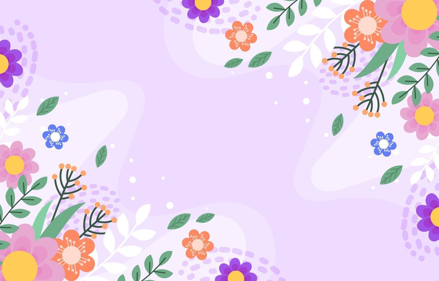 Colorful Spring Flower Background vector
