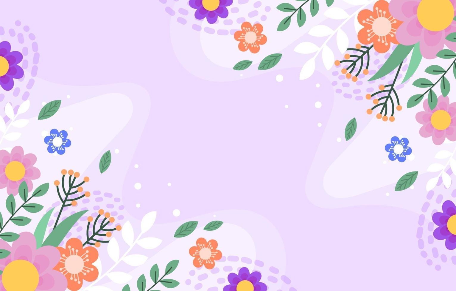 Colorful Spring Flower Background vector