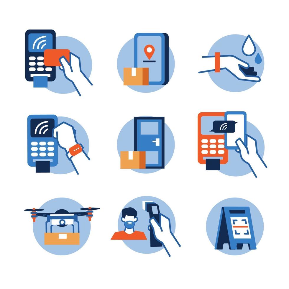 Contactless Technology Icon vector