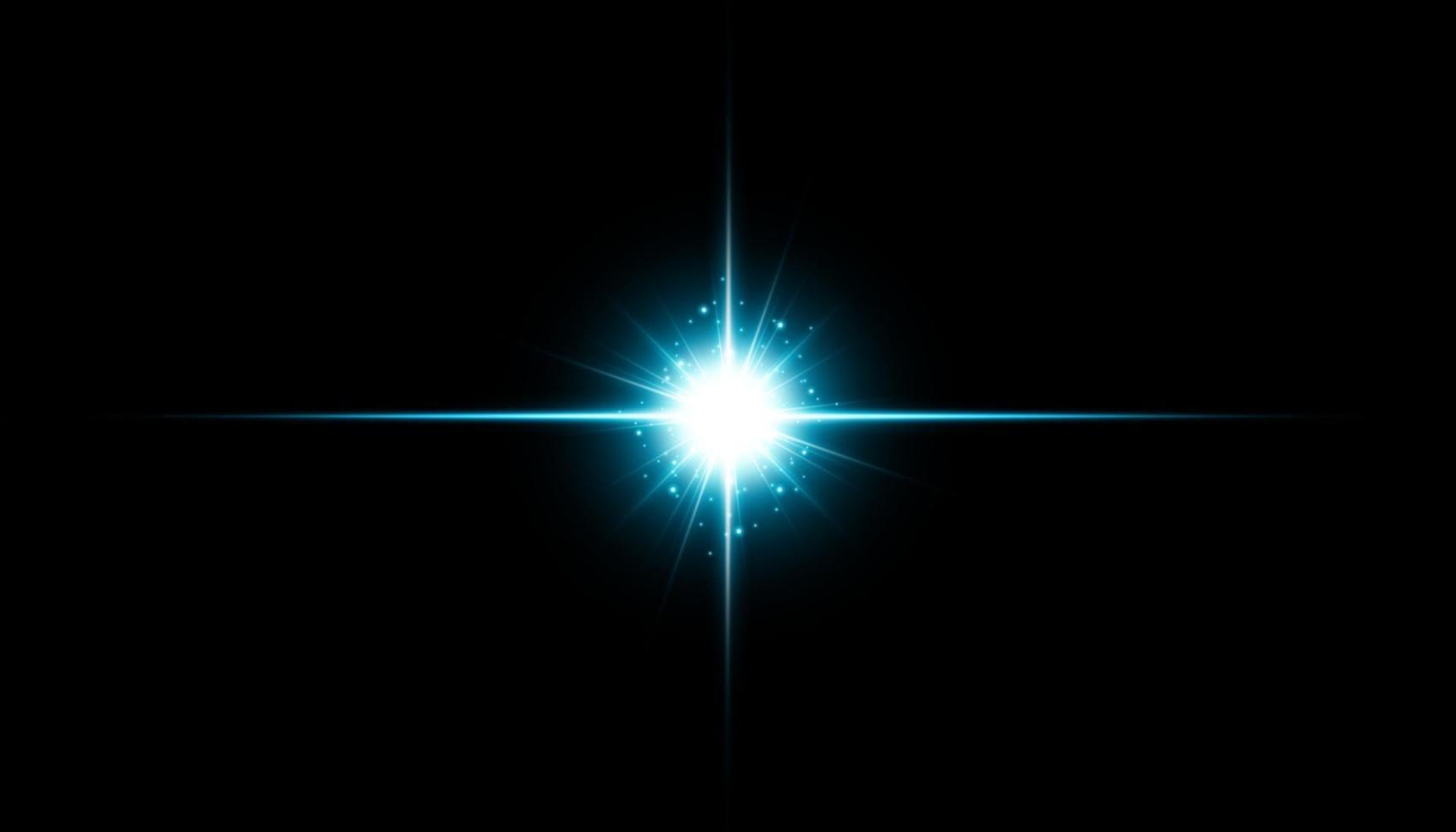 Glow isolated blue transparent effect, lens flare, explosion, glitter, line, sun flash, spark and stars. For illustration template art design, banner for Christmas celebrate, magic flash energy ray. vector