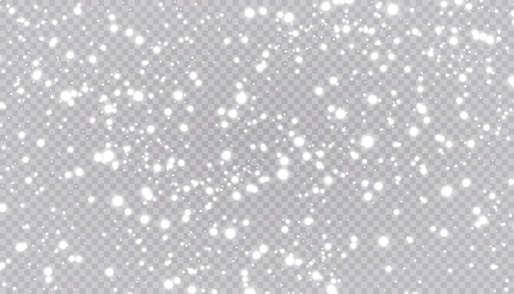 las chispas de polvo y las estrellas blancas brillan con una luz especial. vector destellos de fondo. efecto de luz navideña. partículas de polvo mágicas brillantes.