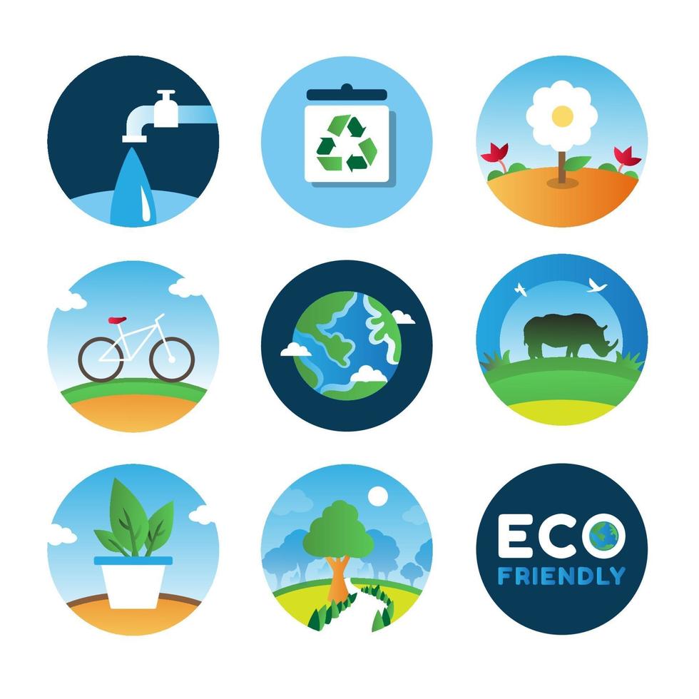 Earth Day Icon Collection vector