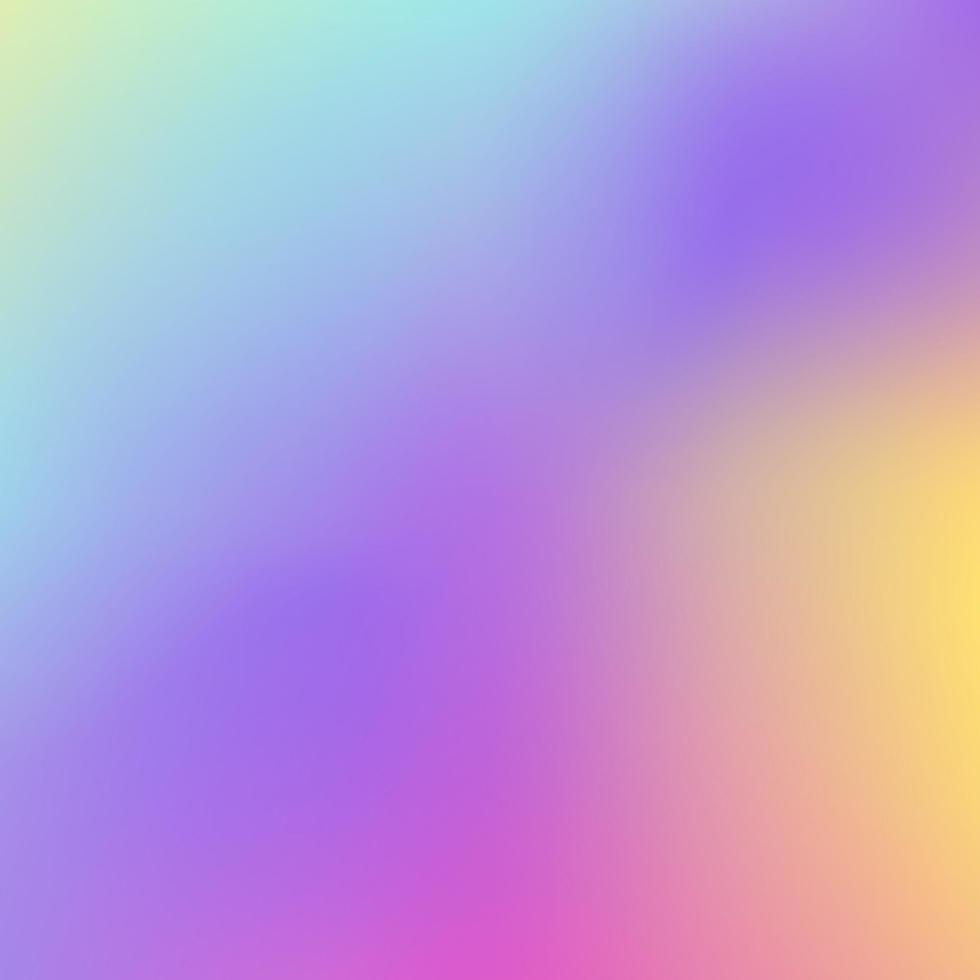 Abstract Holographic Background in pastel neon color design. Blurred wallpaper. Vector illustration for your modern style trends 80s 90s background for creative design