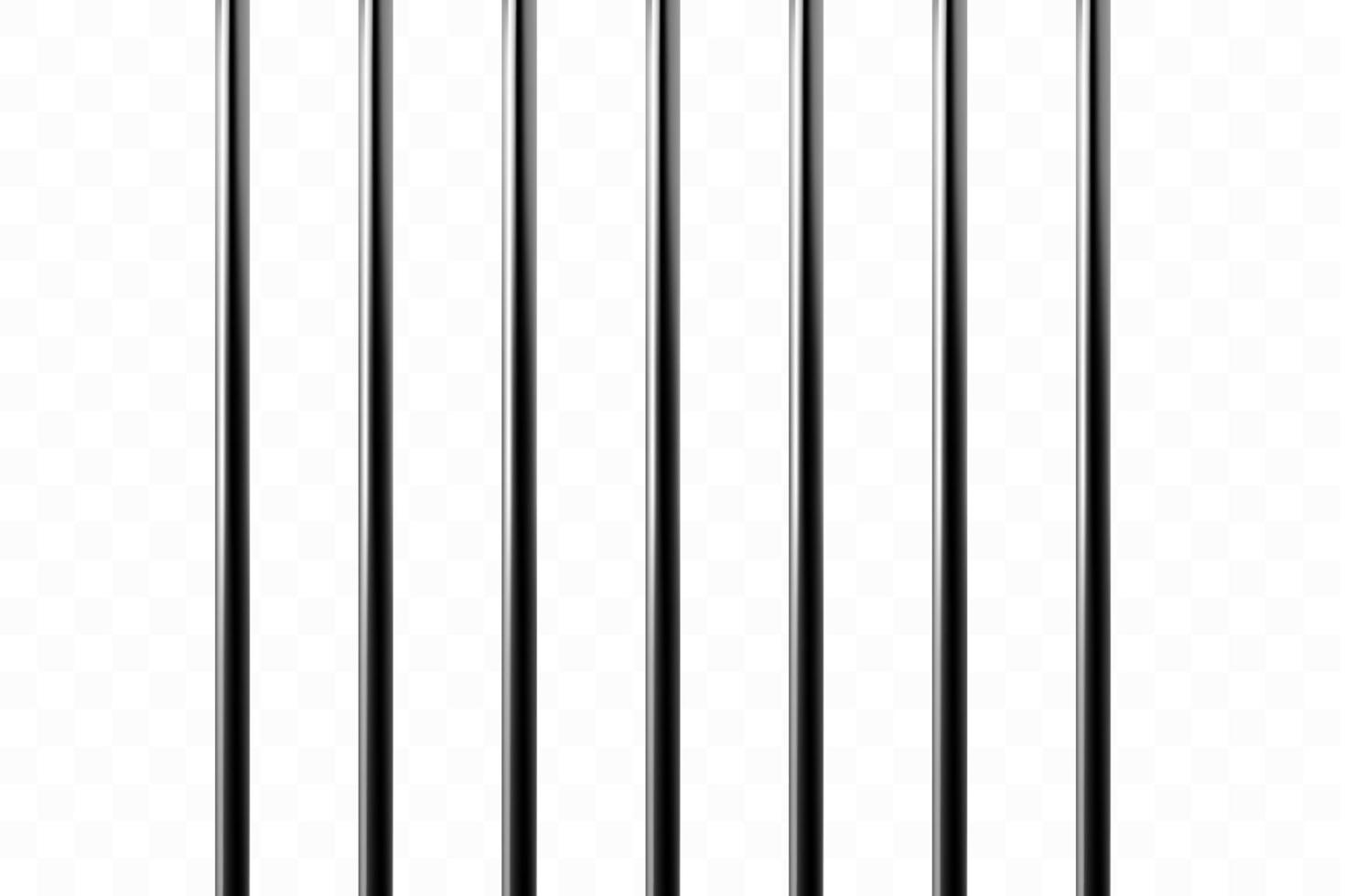 Realistic metal prison grills. Isolated background. Thuster machine, iron prison cell.metallic product.Vector ilustration vector