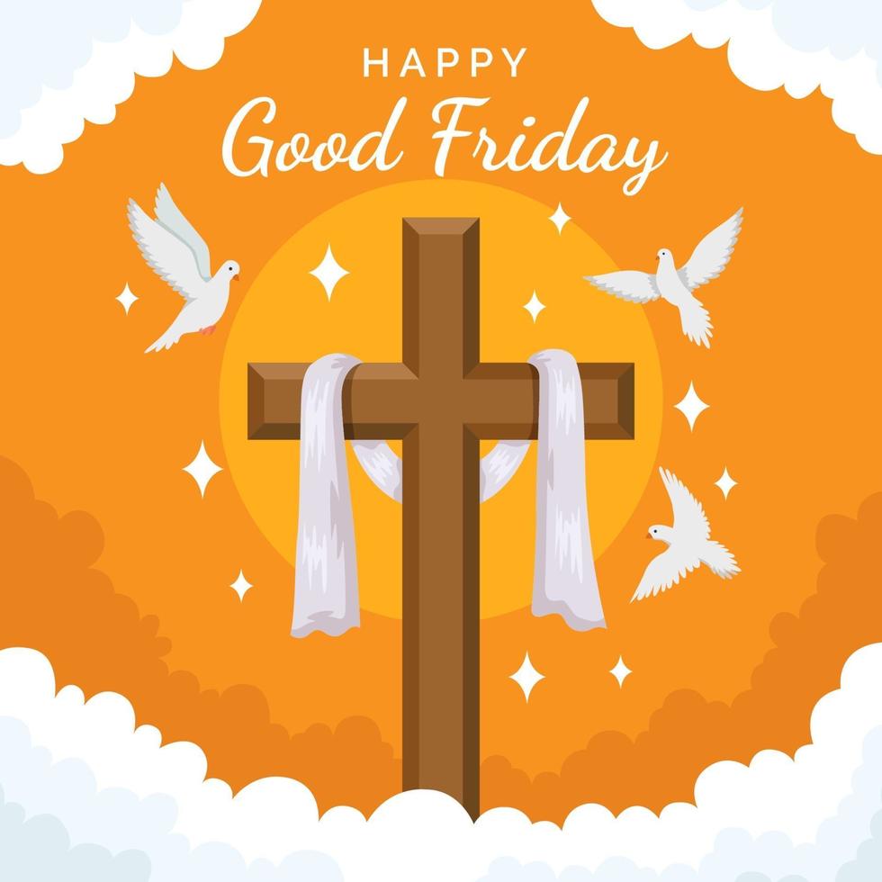 Good Friday Background in Flat Design 2058736 Vector Art at Vecteezy