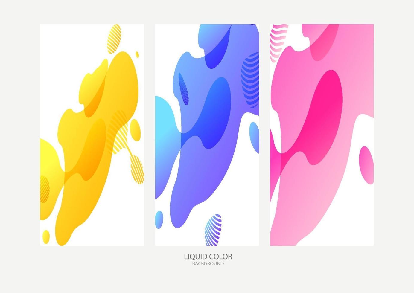 Abstract geometric shapes. Liquid gradient banners isolated on white background. Fluid vector background. Gradient geometric banners with flowing liquid shapes. Dynamic Fluid design for logo, flyers or presentstion. Abstract vector background