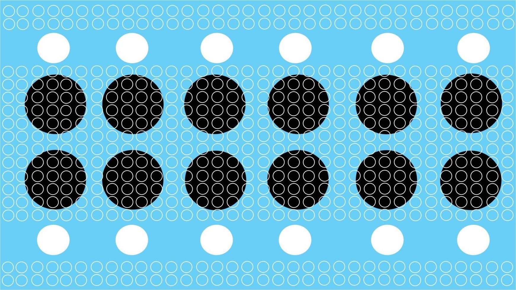 Circles Pattern with Blue Background vector