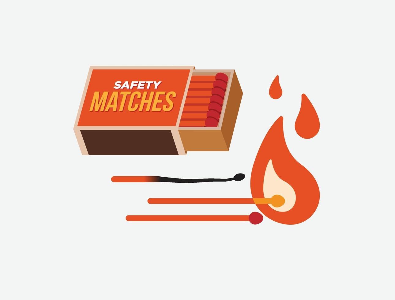 Safety Matches Asset vector