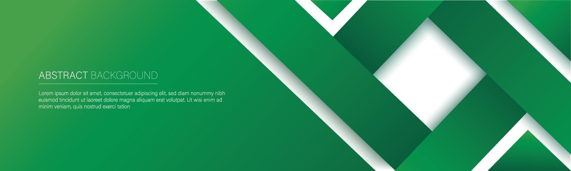 banner de línea verde moderna. ilustración vectorial vector