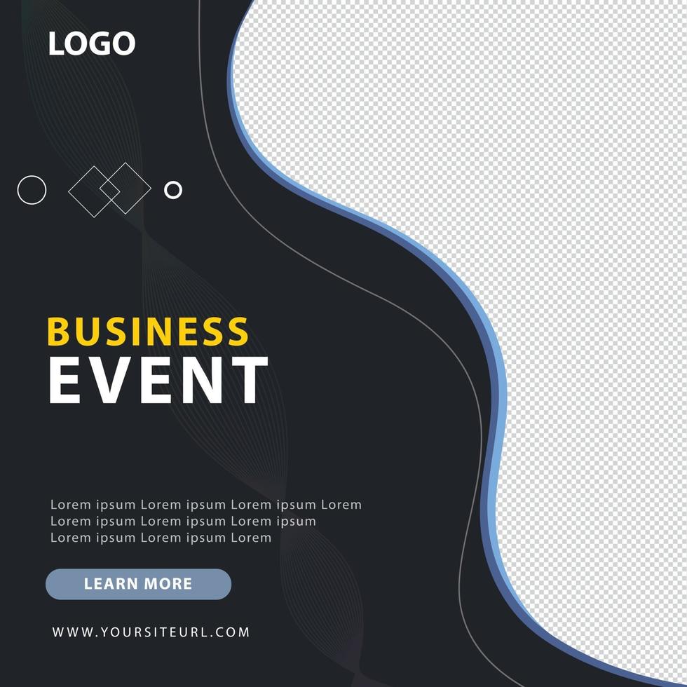 banner de publicación de redes sociales atractivo para promoción de eventos de negocios vector