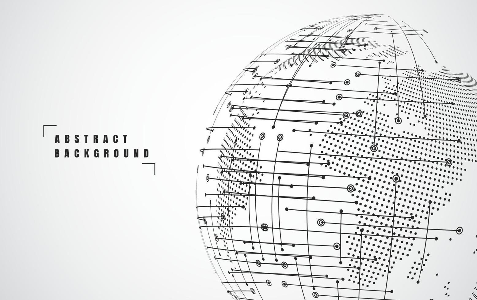 Global network connection. World map point and line composition concept of global business. Vector Illustration