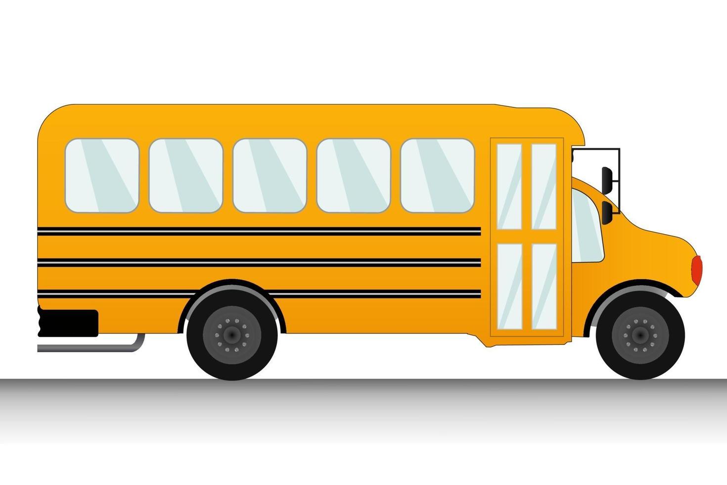 Stopped School Bus Illustrations vector