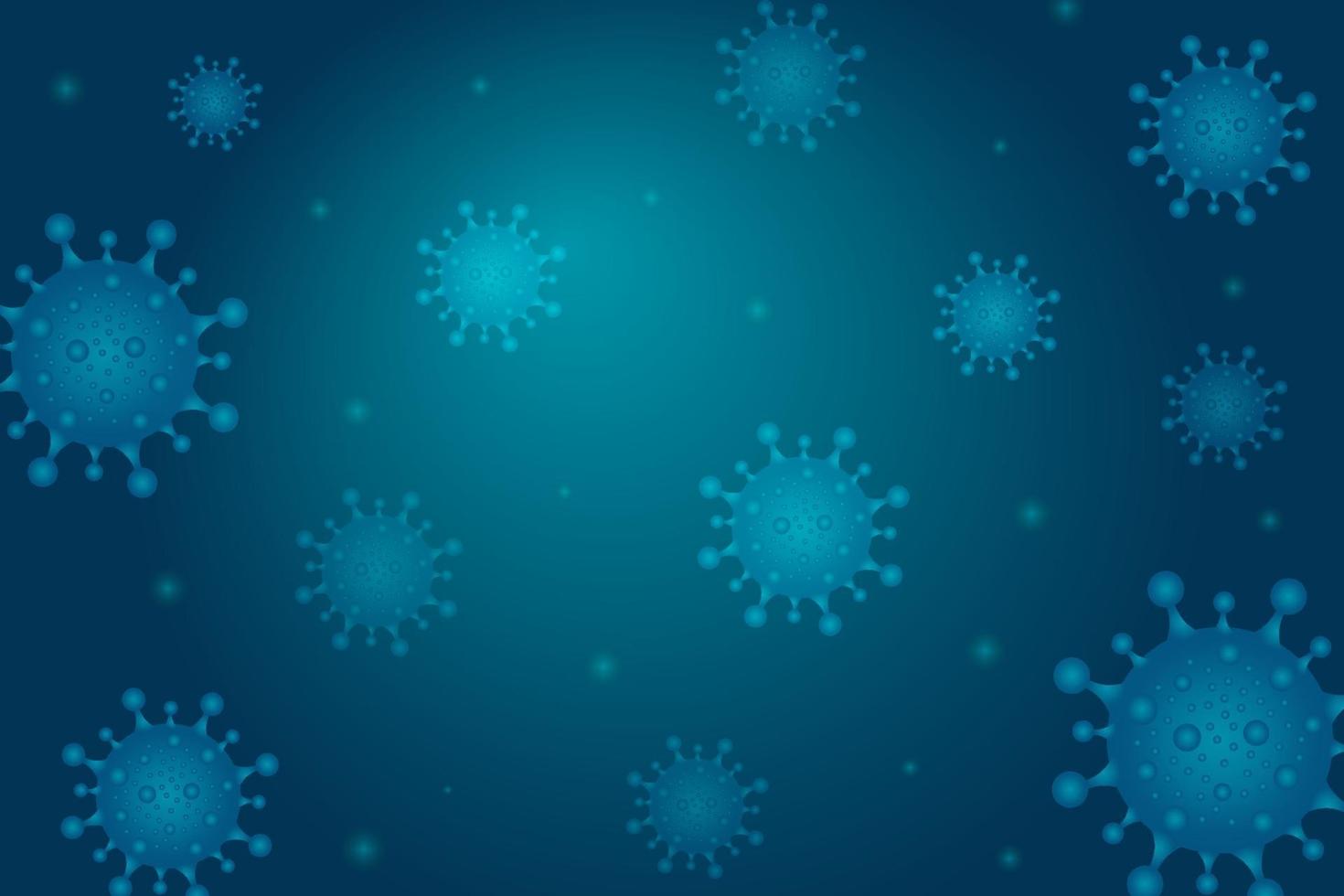 Realistic Virus Floating Background vector