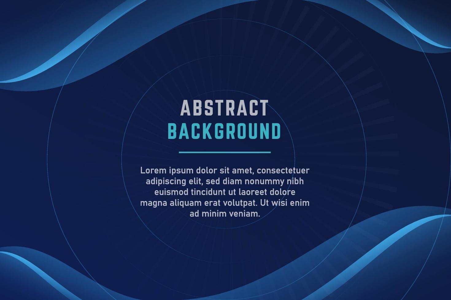 Elegant Blue Curved Presentation Background vector