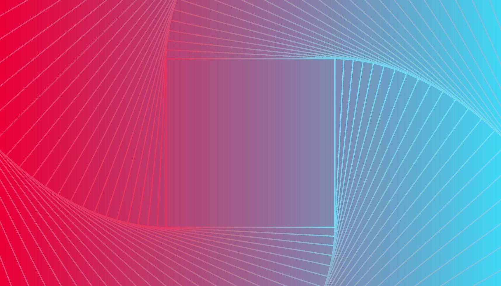 Gradient Pink and Blue Background With Swirl Square vector