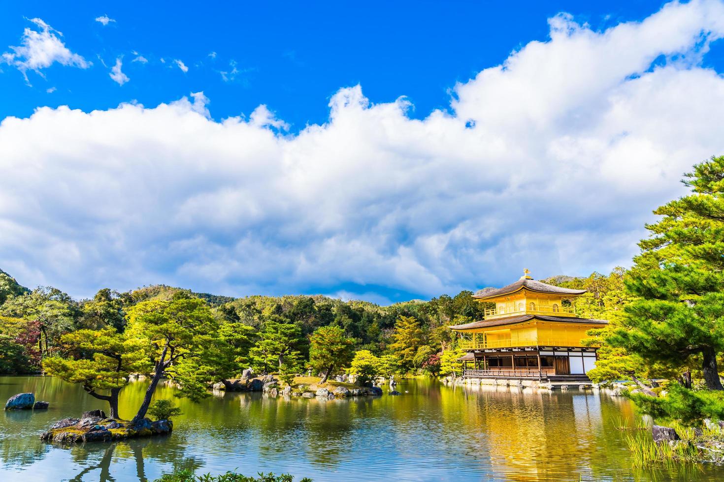 Kinkakuji temple, or the Golden Pavillion in Kyoto, Japan photo