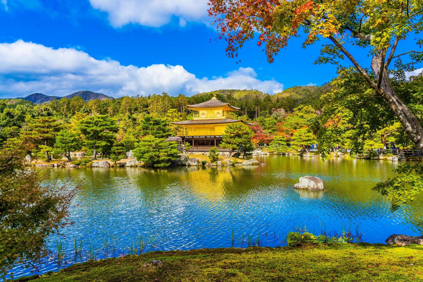 Kinkakuji temple, or the Golden Pavillion in Kyoto, Japan photo