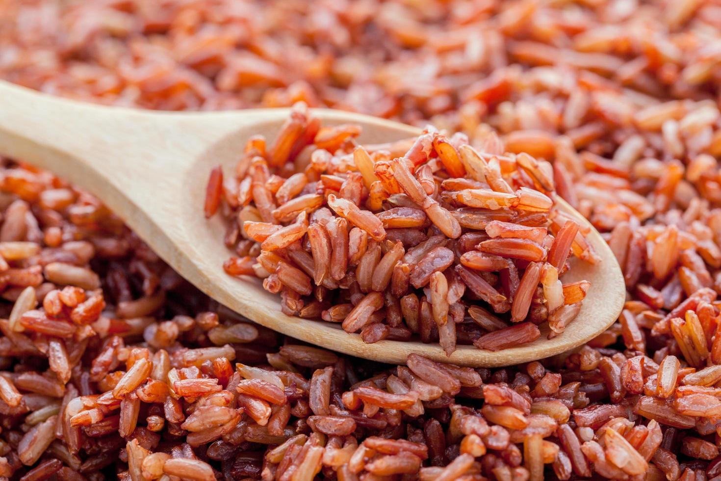 Close-up of whole grain rice photo