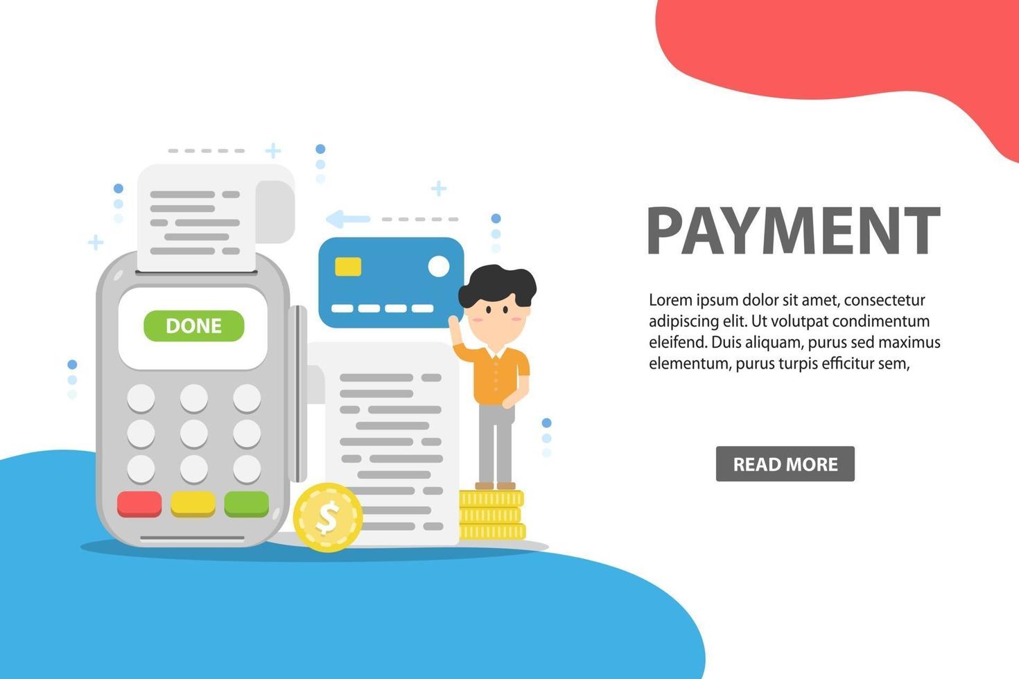 Online and mobile payments concept vector