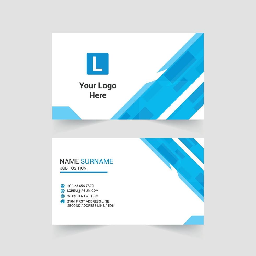 Corporate Modern Business Card Design vector