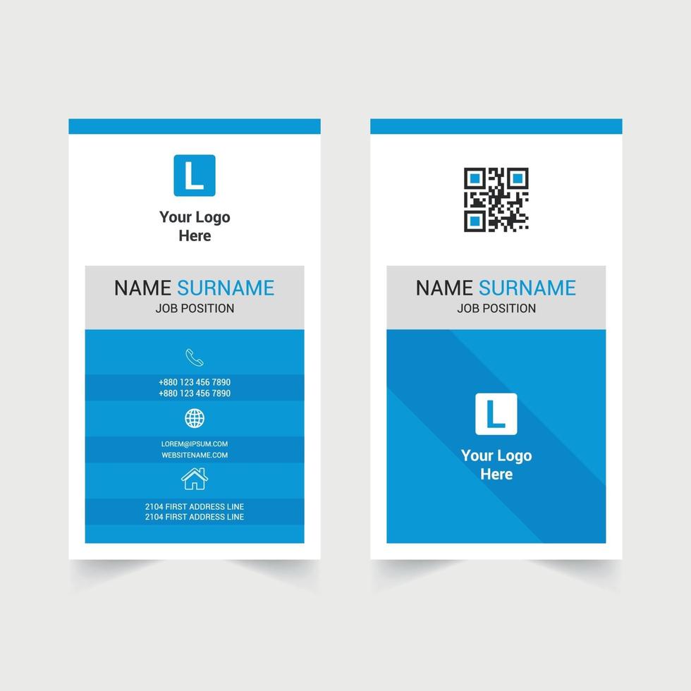 Corporate Modern Business Card Design vector