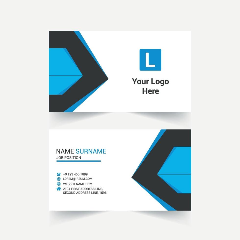 Corporate Modern Business Card Design vector