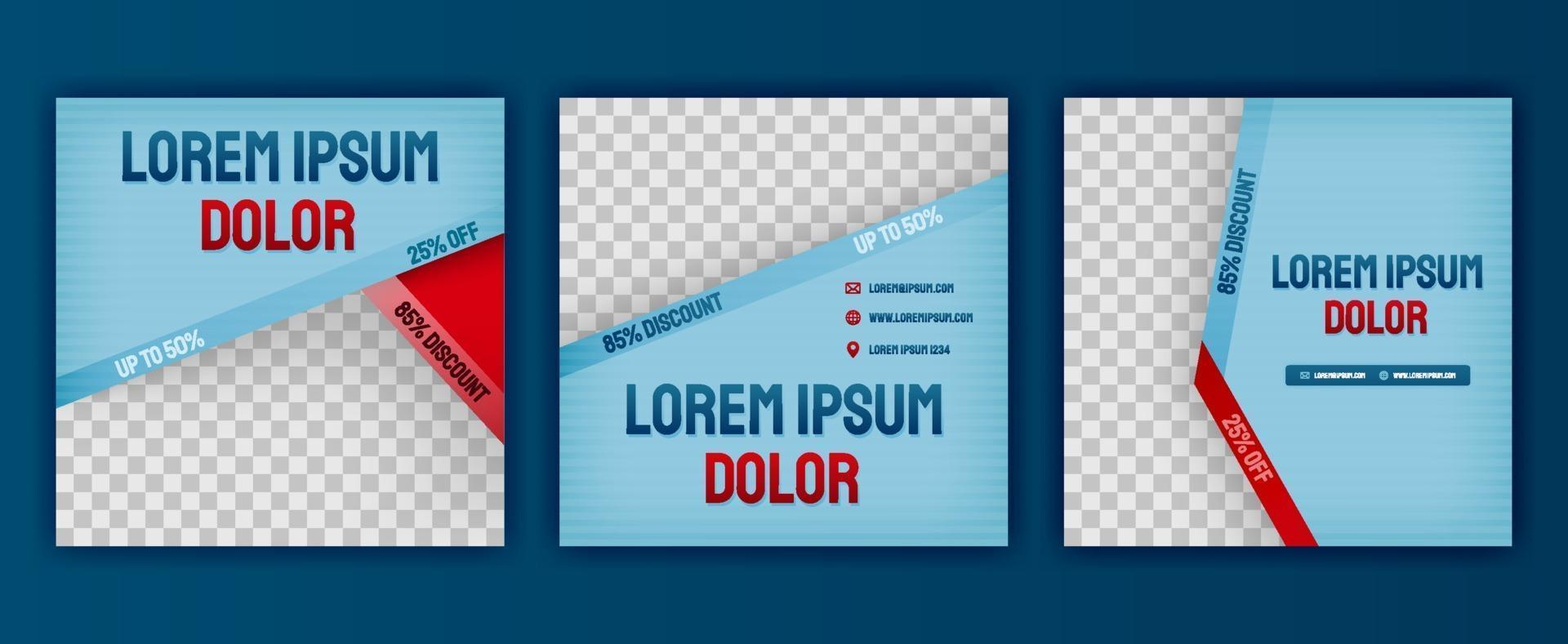 Aesthetic Blue Fashion Clothing Design For Social Media Posts Pack Vector Illustration Design Can Be Used For Website Web Page Poster Flyer Background Billboard Print Letter Invitation Ads 2061133 Vector Art At