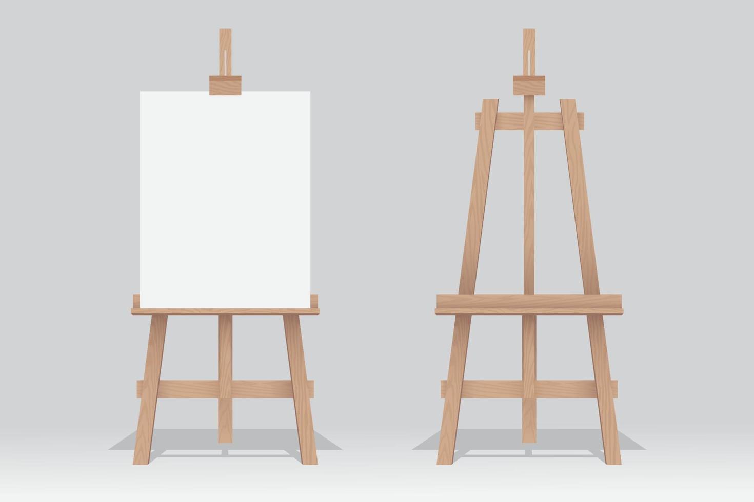 Hand drawn easel with blank canvas doodle. Art equipment in sketch style.  Vector illustration isolated on white background. 8826775 Vector Art at  Vecteezy