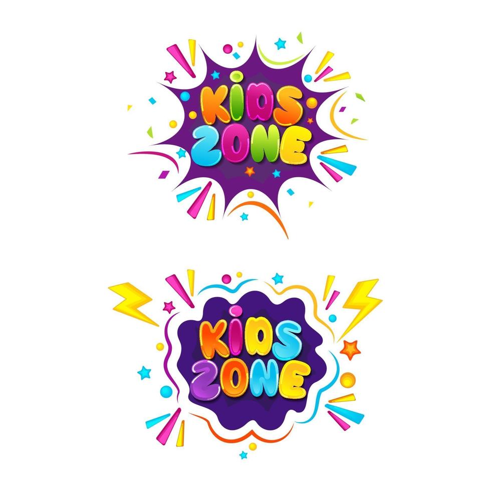 diseño de icono de vector de evento de título de niños