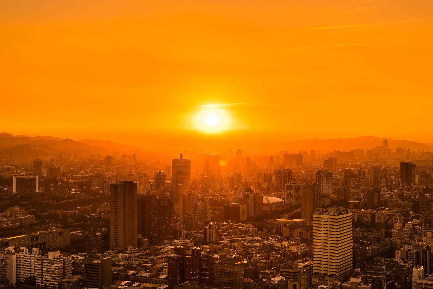 Cityscape of Taipei, Taiwan photo