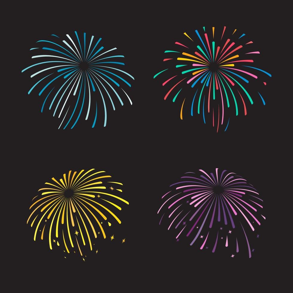 Firework vector icon illustration