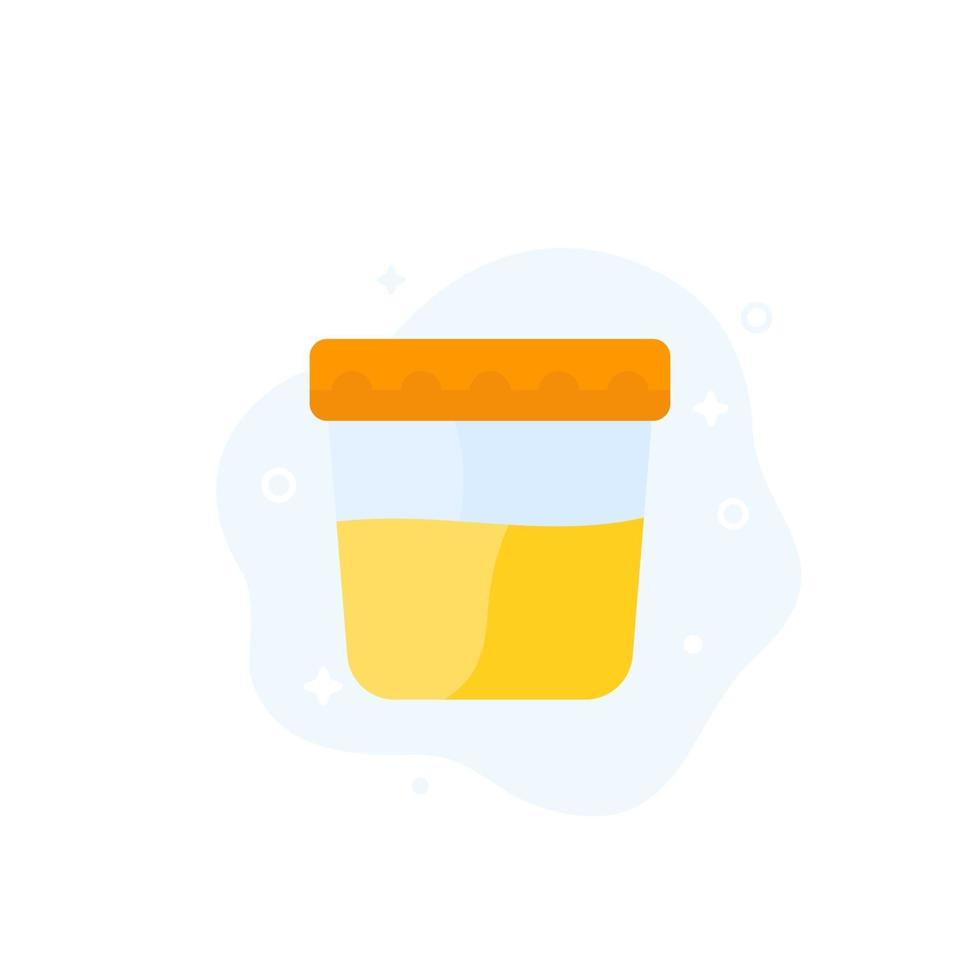 urine test icon, flat vector.eps vector