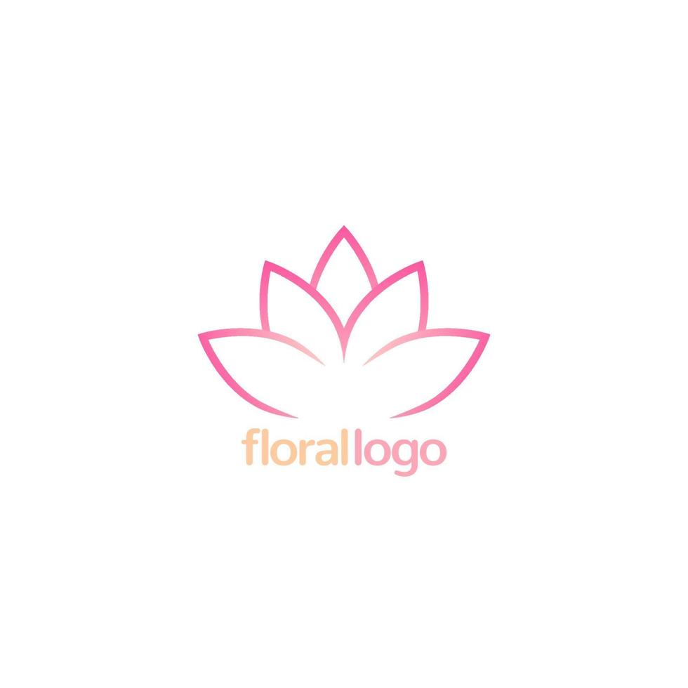 lotus vector floral logo design.eps