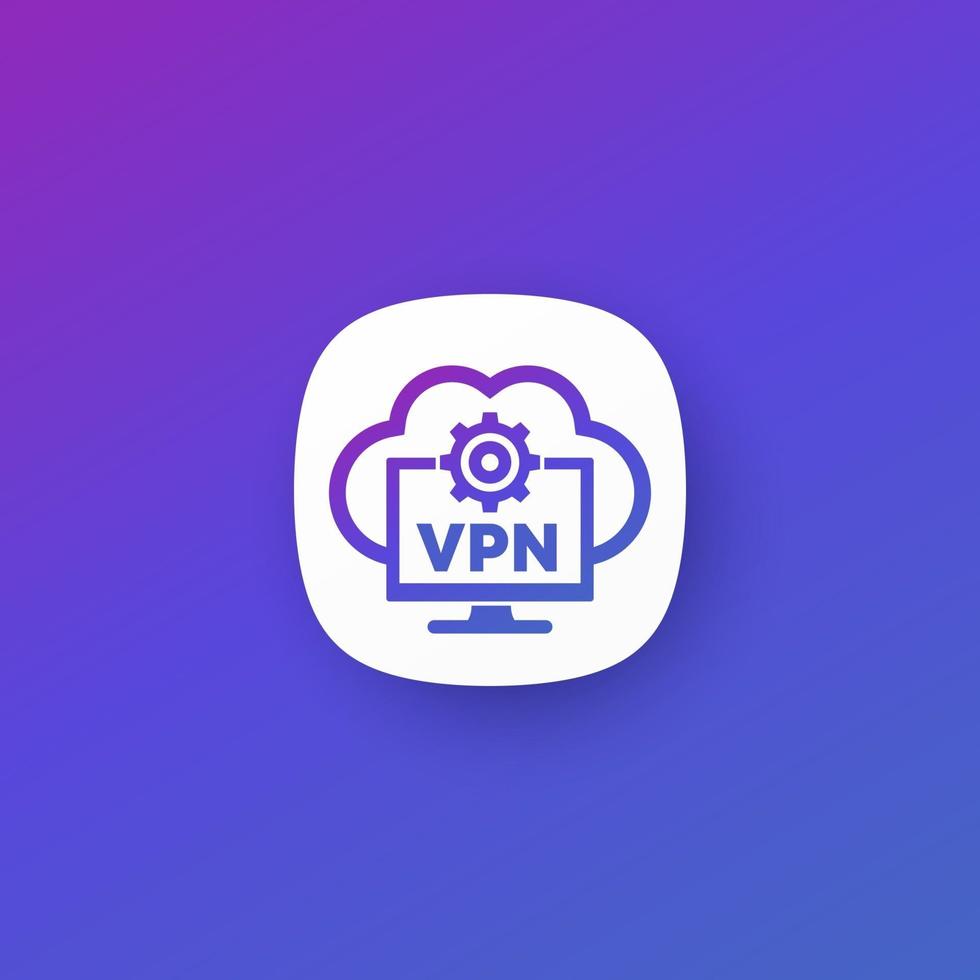 icono de vector vpn para aplicaciones.eps