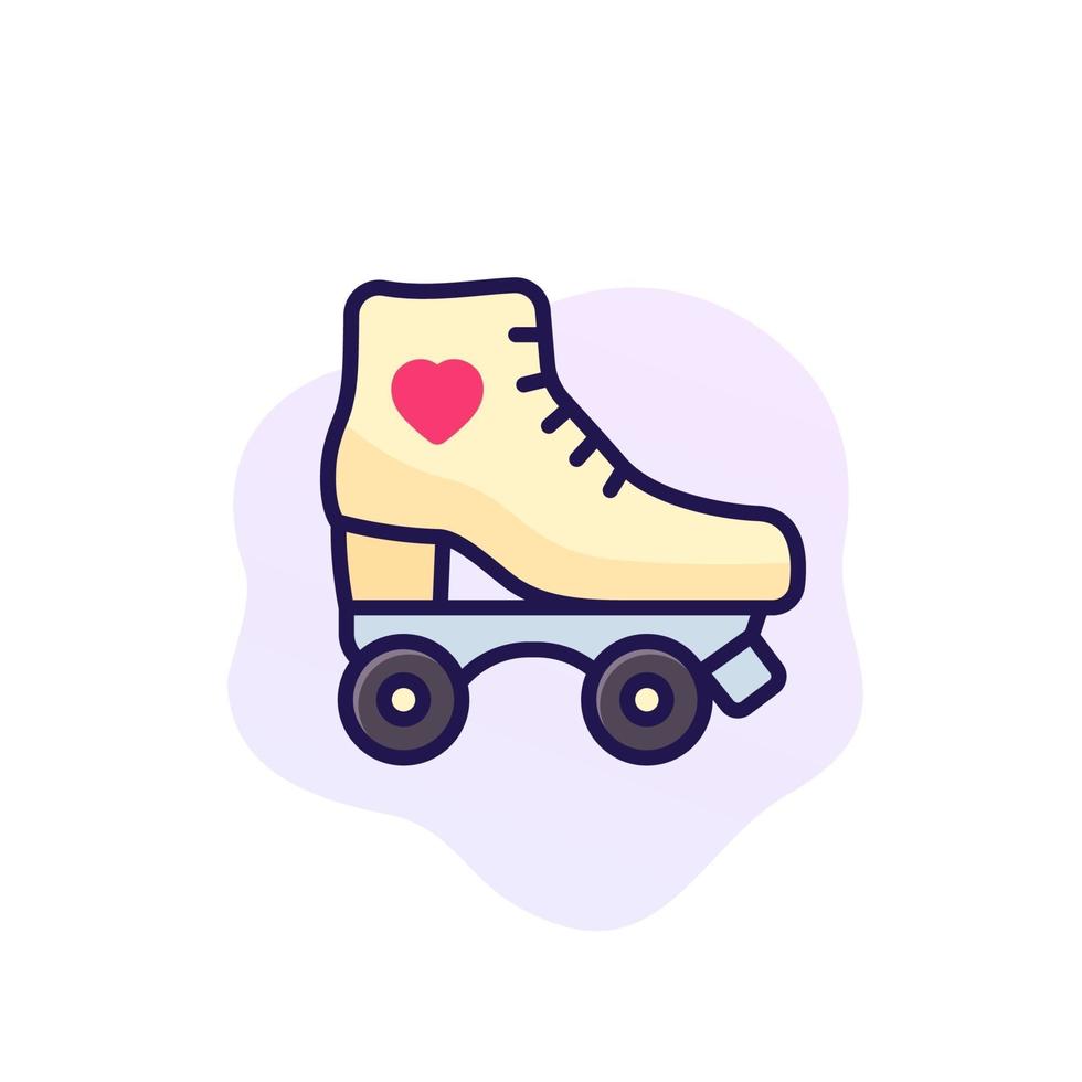 Roller skates icon, vector art.eps