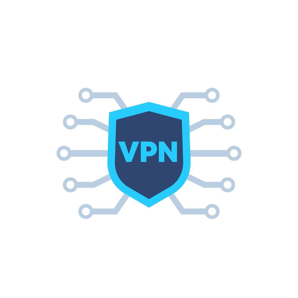 icono de red vpn en white.eps vector