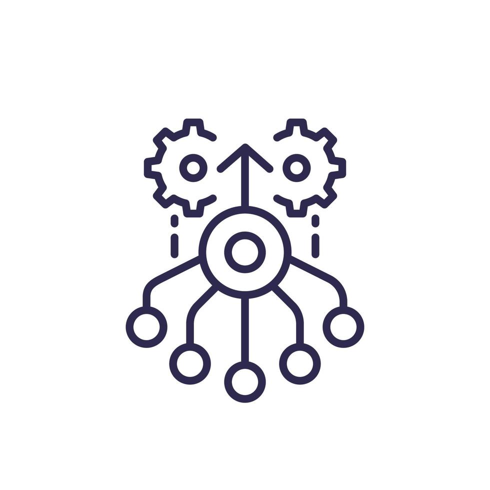 combined effort line icon, vector.eps vector
