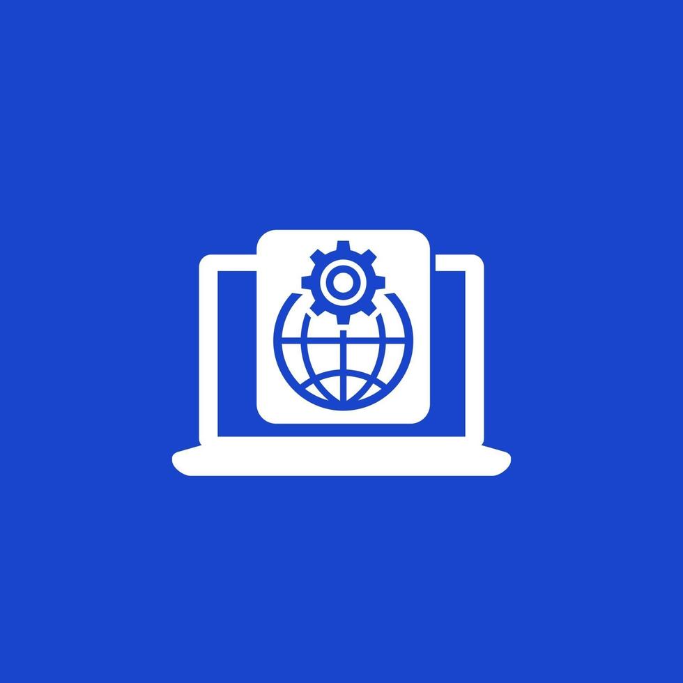 Global settings icon for web.eps vector