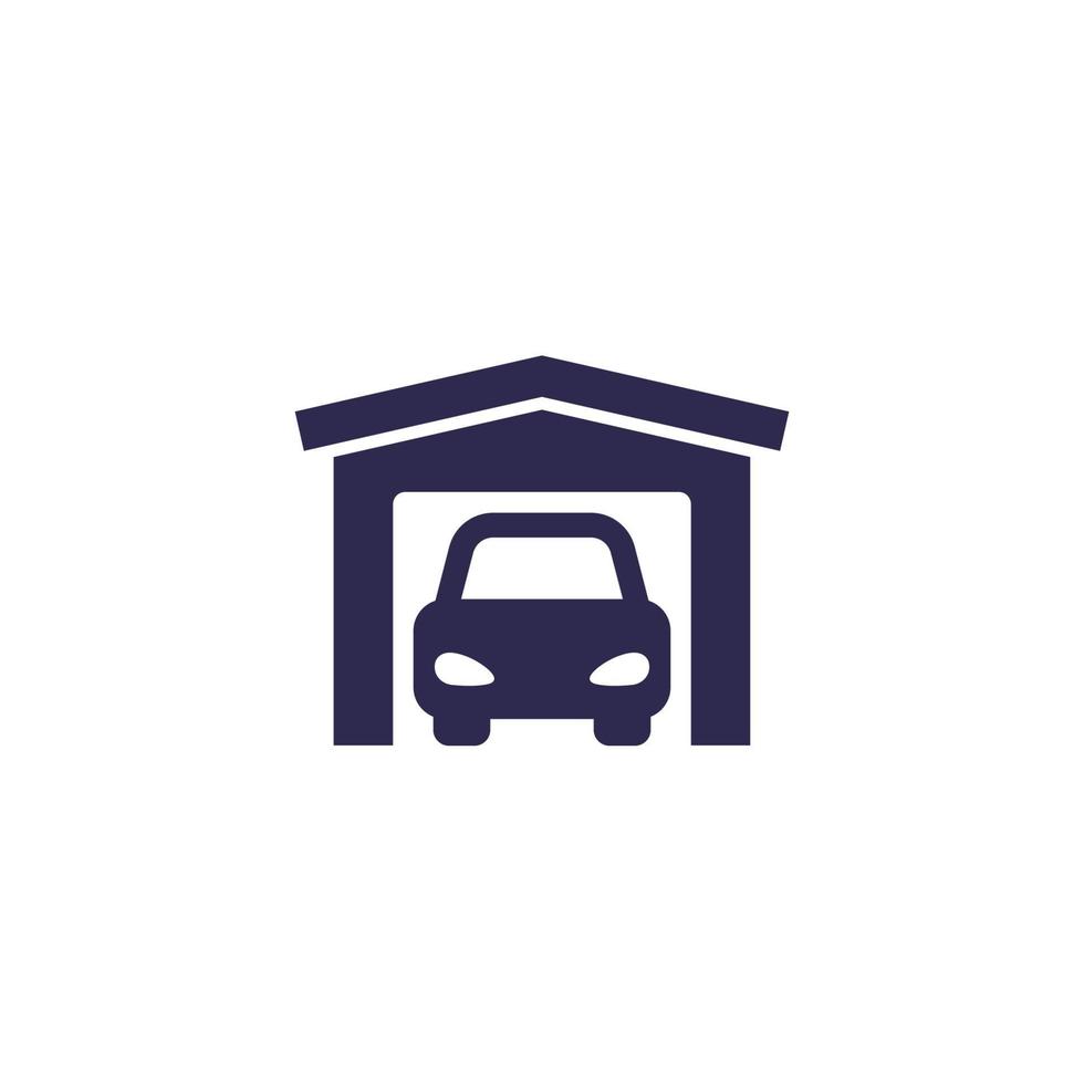 Garage icon on white, vector.eps vector