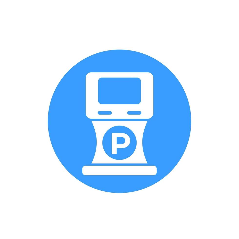 Icono de la máquina de estacionamiento, vector sign.eps
