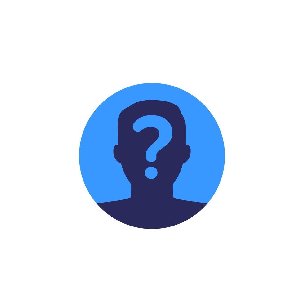 unknown person, user icon, vector.eps vector