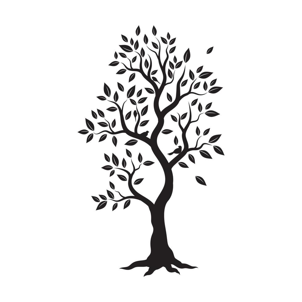 tree branch love vector ilustration design