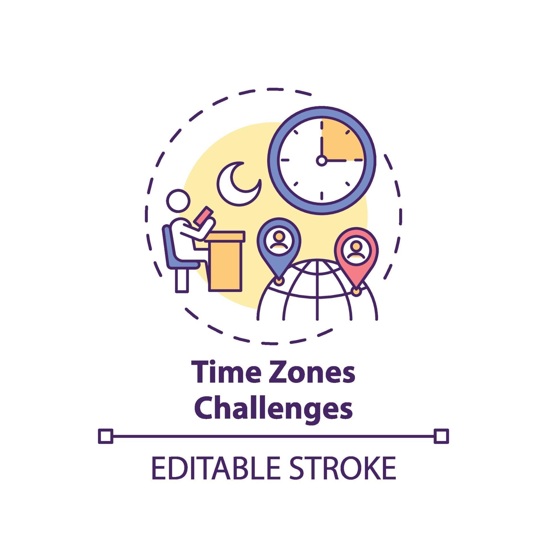 set time zone icon set time zone icon