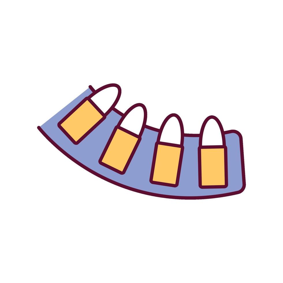 High capacity magazines RGB color icon vector