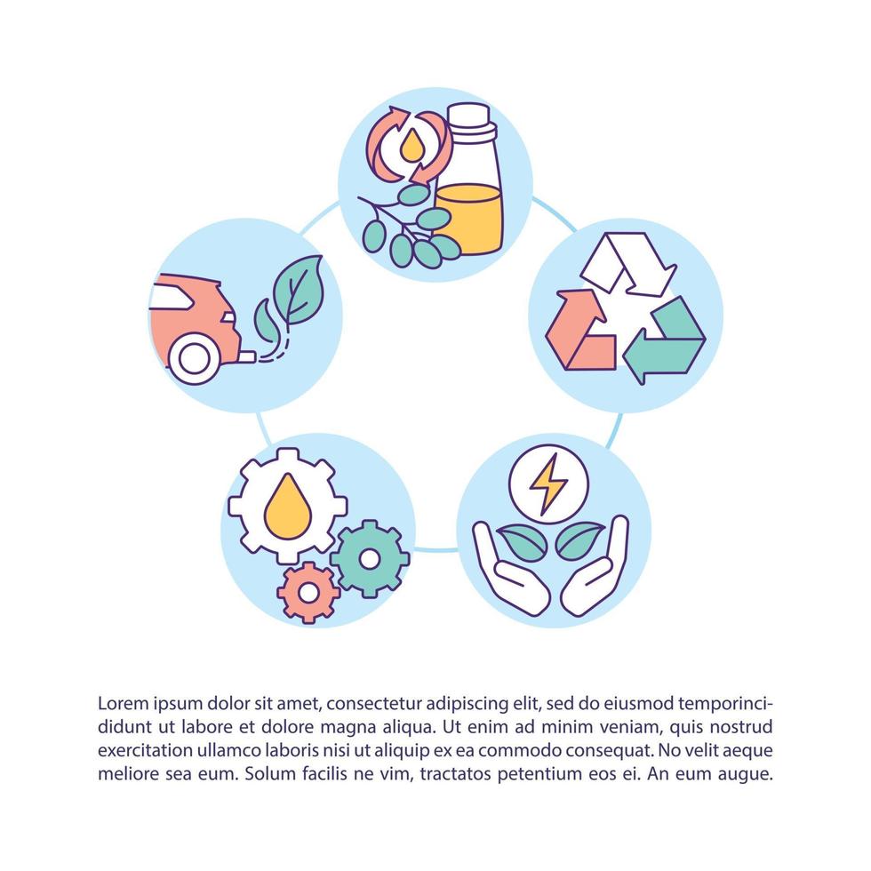 Used oil recovery and recycling concept icon with text vector